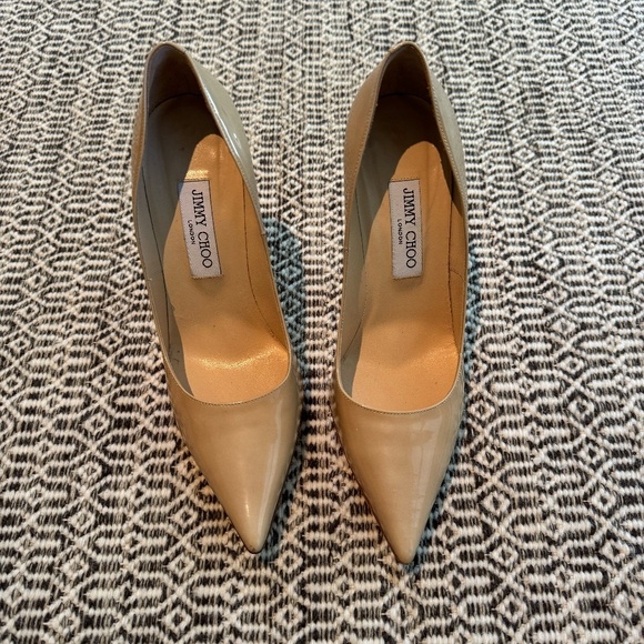 Jimmy Choo patent camel pump size 39 - Picture 8 of 10